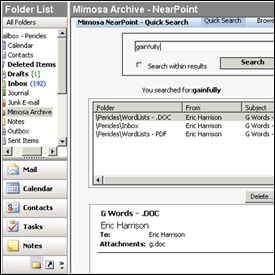 NearPoint Exchange Archiving