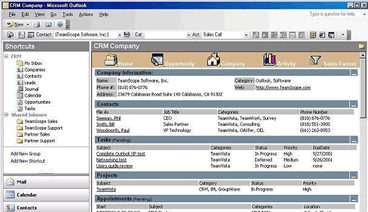 TeamScope CRM for Outlook