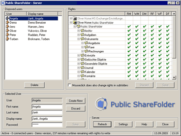 Outlook sharing configuration for Public Share Folder