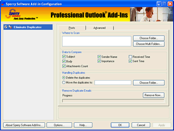 Duplicate Posts Eliminator Addin for Outlook