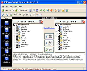 PST Sync Outlook sync addin